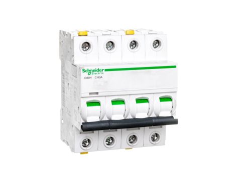 Wyłącznik nadprądowy 4P C 63A 10kA AC iC60H-C63-4 Acti9 A9F07463