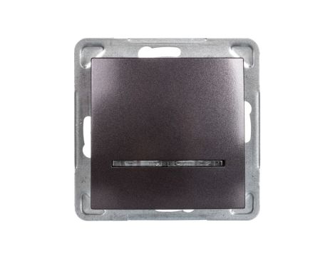 IMPRESJA Łącznik pojedynczy z podświetleniem antracyt ŁP-1YS/m/50