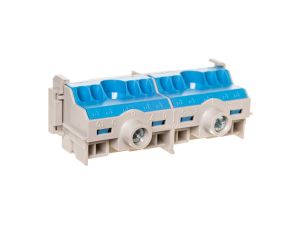 Listwa zaciskowa N na szynę 80A 2x25mm2 + 8x4 mm2 Cu niebiesko-szara FC N 10 26001204