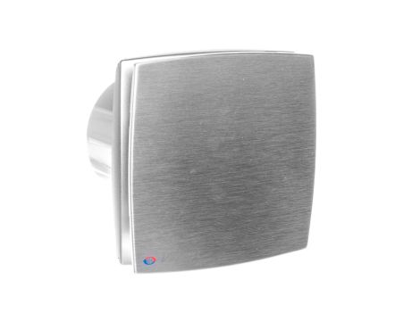 Wentylator osiowy fi 100 230V 14W 88m3/h 33dB standard szczotkowane aluminium 100LDAMET