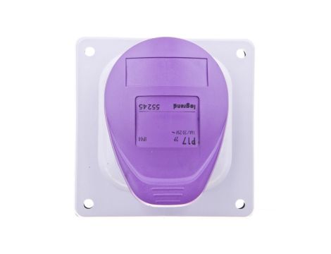 Gniazdo tablicowe 2P 16A 24V fioletowe IP44 P17 055245