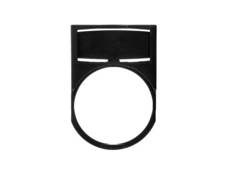 Szyld opisowy 45x30mm do etykiet 24,6x11,4mm czarny 22mm prostokątny 024315