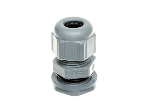Dławnica kablowa poliamidowa PG11 IP68 jasnoszara 098022