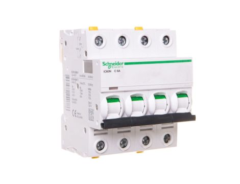 Wyłącznik nadprądowy 4P C 6A 6kA AC iC60N-C6-4 Acti9 A9F04406