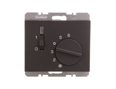 K.1 Regulator temperatury pomieszczenia z zestykiem zwiernym elementem centralnym i łącznikiem antracyt mat 20307106