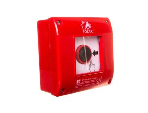 Przycisk ppoż. natynkowy 2Z 1R czerwony OP1-W01-B-21-230VAC