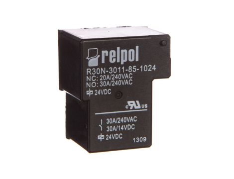 Przekaźnik przemysłowy 1P 30A 24V DC PCB R30N-3011-85-1024 2614729