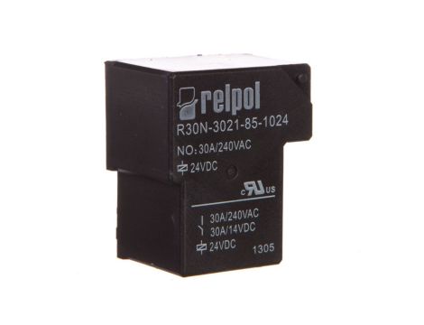 Przekaźnik przemysłowy 1Z 30A 5V DC PCB R30N-3021-85-1024 2614740
