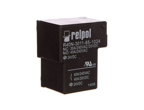 Przekaźnik przemysłowy 1P 40A 24V DC PCB R40N-3011-85-1024 2614814