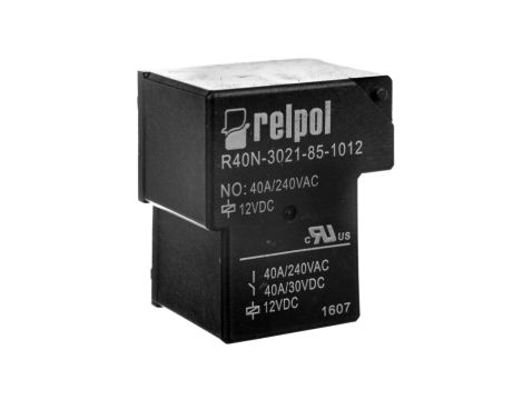 Przekaźnik przemysłowy 1Z 40A 12V DC PCB R40N-3021-85-1012 2614739