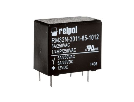 Przekaźniki miniaturowy 1P 5A 12V DC PCB RM32N-3011-85-1012 2615029