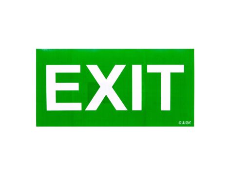 Piktogram PD28 150x300 EXIT logo awex (ISO7010)