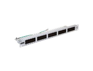 Patch panel telefoniczny ISDN 19cali 50xRJ45 U/UTP kat.3 1U szary DN-91350-1