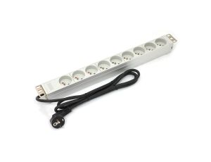 Listwa zasilajaca do szaf 19 cali (PDU) 1U 9x 2P+Z kabel 1,8m A-19-STRIP-3-IMP