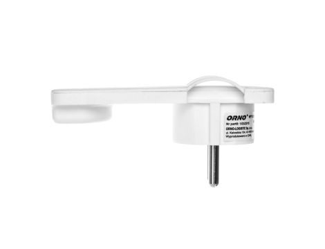 Wtyczka płaska kątowa 2P+Z 16A 250V biała OR-AE-1311/W