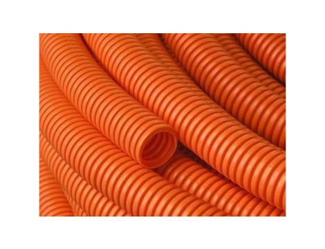 Rura karbowana 320N fi 40/33 bezhalogenowa do zalewania betonem z pilotem i smarowaniem ECTP1240T /25m/