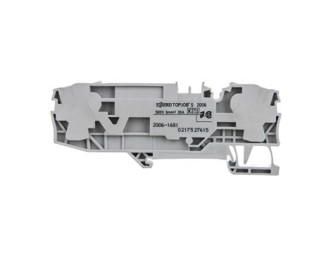 Złączka 2-przewodowa 6mm2 bezpiecznikowa szara 2006-1681 TOPJOBS