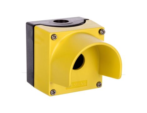 Obudowa kasety 1-otworowa 22mm czarno-żółta z kołnierzem M20 IP69k Sirius ACT 3SU1801-0AA00-0AC2