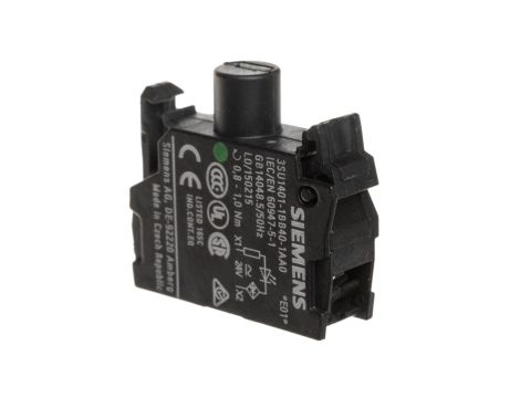 Oprawka blok LED zielony 24V AC-DC montaż czołowy przył śrubowe SIRIUS ACT 3SU1401-1BB40-1AA0