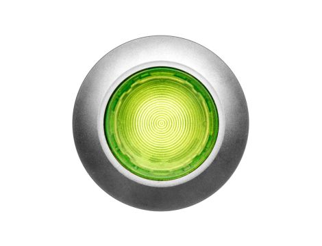 Napęd przycisku 30mm zielony z podświetleniem bez samopowrotu metalowy matowy IP69k Sirius ACT 3SU1061-0JA40-0AA0