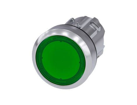 Napęd przycisku 22mm zielony z podświetleniem z samopowrotem metalowy IP69k SIRIUS ACT 3SU1051-0AB40-0AA0