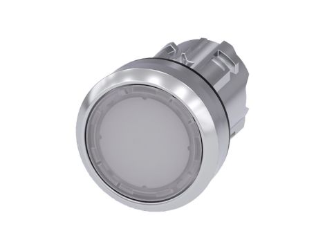 Napęd przycisku 22mm biały z podświetleniem z samopowrotem metalowy IP69k SIRIUS ACT 3SU1051-0AB60-0AA0