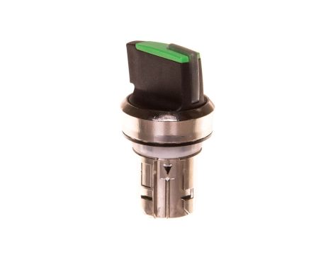 Przełącznik piórkowy 2 pozycyjny 22mm bez samopowrotu możl podświetlenie czarny/zielony metal SIRIUS ACT 3SU1052-2BF40-0AA0