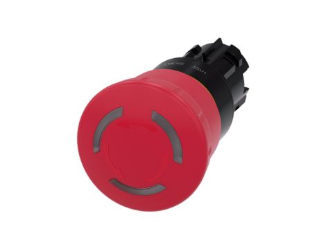 Przycisk bezpieczeństwa podświetlany 22mm tworzywo czerwony 40mm odbl. przez obrót IP69k SIRIUS ACT 3SU1001-1HB20-0AA0