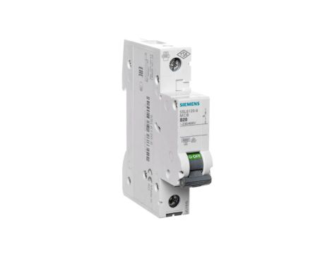 Wyłącznik nadprądowy 1P B 20A 6kA AC SENTRON 5SL6120-6
