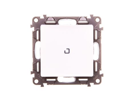 VALENA LIFE Łącznik jednobiegunowy z podświetleniem biały 752110