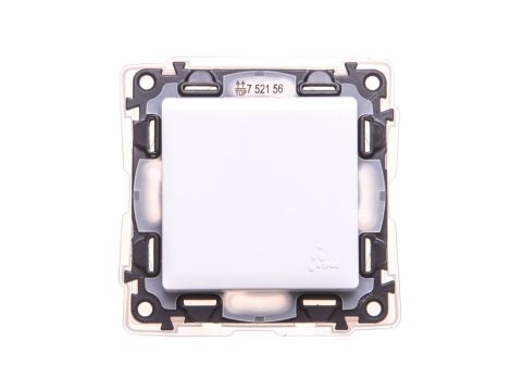 VALENA LIFE Łącznik schodowy biały IP44 10A 752156