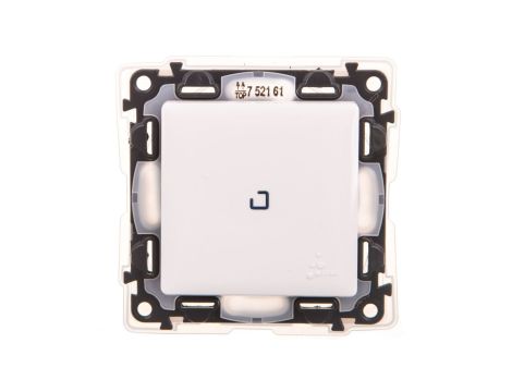 VALENA LIFE Łącznik jednobiegunowy IP44 z podświetleniem biały 752161