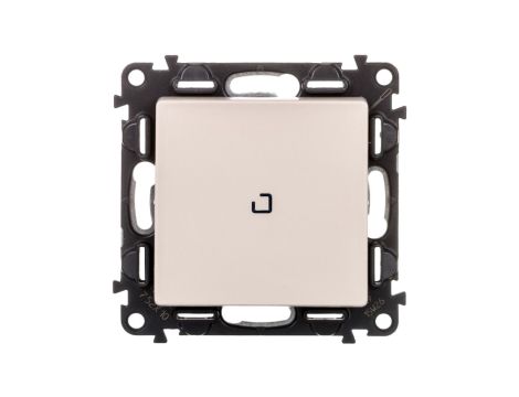 VALENA LIFE Łącznik jednobiegunowy z podświetleniem kremowy 752210
