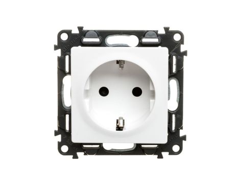 VALENA LIFE Gniazdo podwójne z/u 2P+Z SCHUKO z przesłonami biały 753124