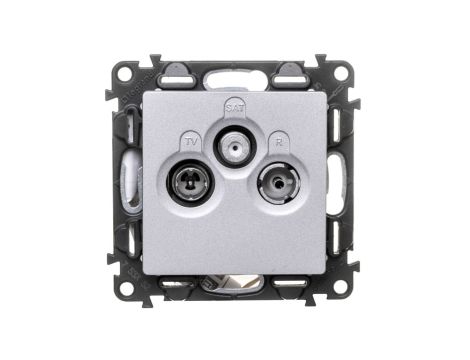VALENA LIFE Gniazdo antenowe RTV/SAT końcowe aluminium 753352