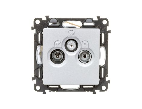 VALENA LIFE Gniazdo antenowe RTV/SAT końcowe aluminium 753364