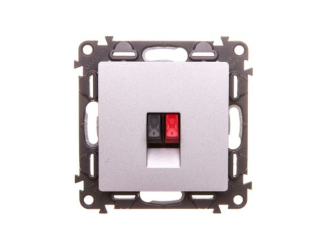 VALENA LIFE Gniazdo głośnikowe aluminium 753372