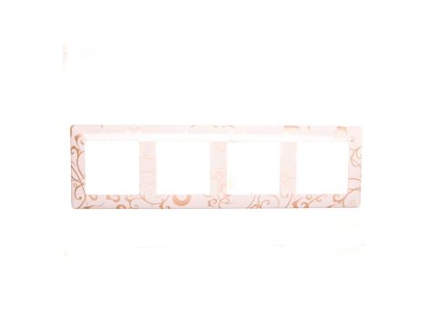 VALENA LIFE Ramka poczwórna krem fantazja 754114
