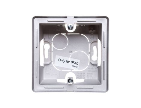 VALENA LIFE Puszka natynkowa pojedyncza aluminium 754211