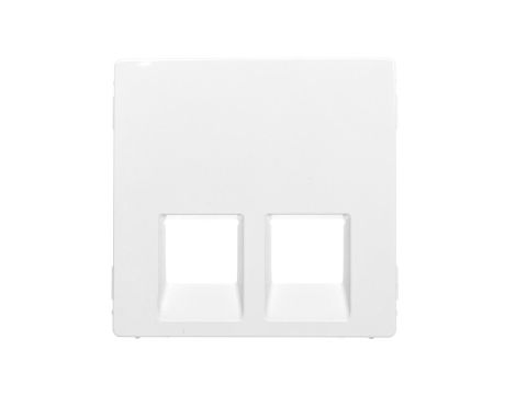 VALENA LIFE Plakietka gniazda komputerowego podwójnego biały 755420