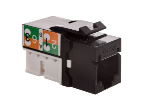 Moduł (gniazdo) keystone RJ45 (8P8C) kat.5e, UTP, nieekranowany, narzędziowy, biały DN-93501