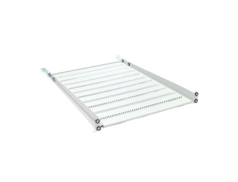 Półka 19 cali 1U G/650 szara (RAL 7035) z podporą TN-19-650-1U-GY