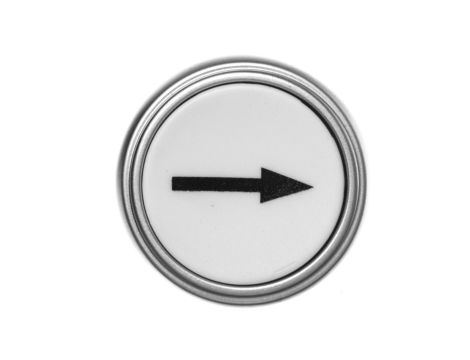 Napęd przycisku biały /STRZAŁKA GÓRA/ z samopowrotem LPCB1158