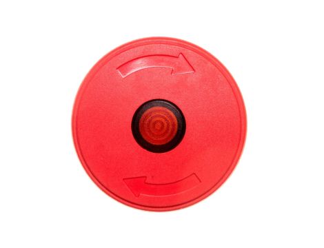 Napęd przycisku bezpieczeństwa czerwony przez obrót z podświetleniem LPCBL6644