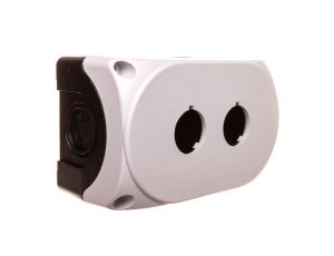 Obudowa kasety 2-otworowa 22mm szara IP67 LPZP2A8