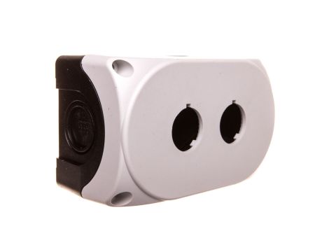 Obudowa kasety 2-otworowa 22mm szara IP67 LPZP2A8