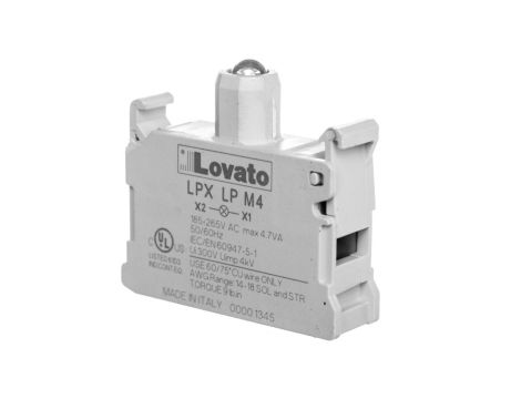 Oprawka z LED czerwona 185-265V AC LPXLPM4