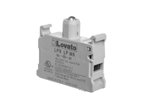 Oprawka z LED niebieska 185-265V AC LPXLPM6