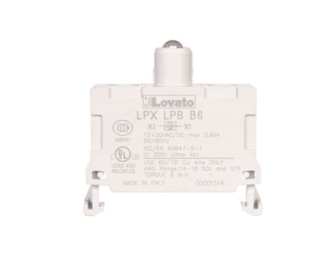Oprawka z LED niebieska 12-30V AC/DC LPXLPBB6
