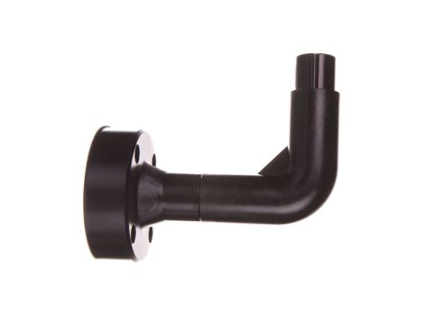 Podstawa z tulejką fi 70mm czarny tworzywo wygięta boczna 8LT7BP02